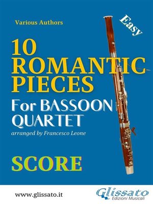 cover image of 10 Romantic Pieces--Bassoon Quartet (SCORE)